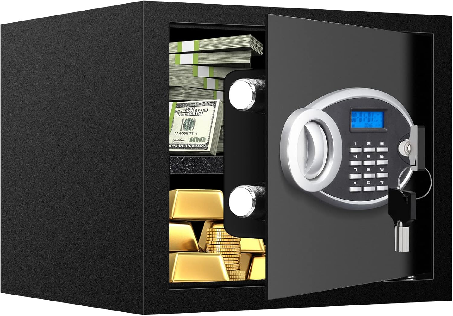 Home Security Product - 1.2 Cuft Fireproof Waterproof Safe Box