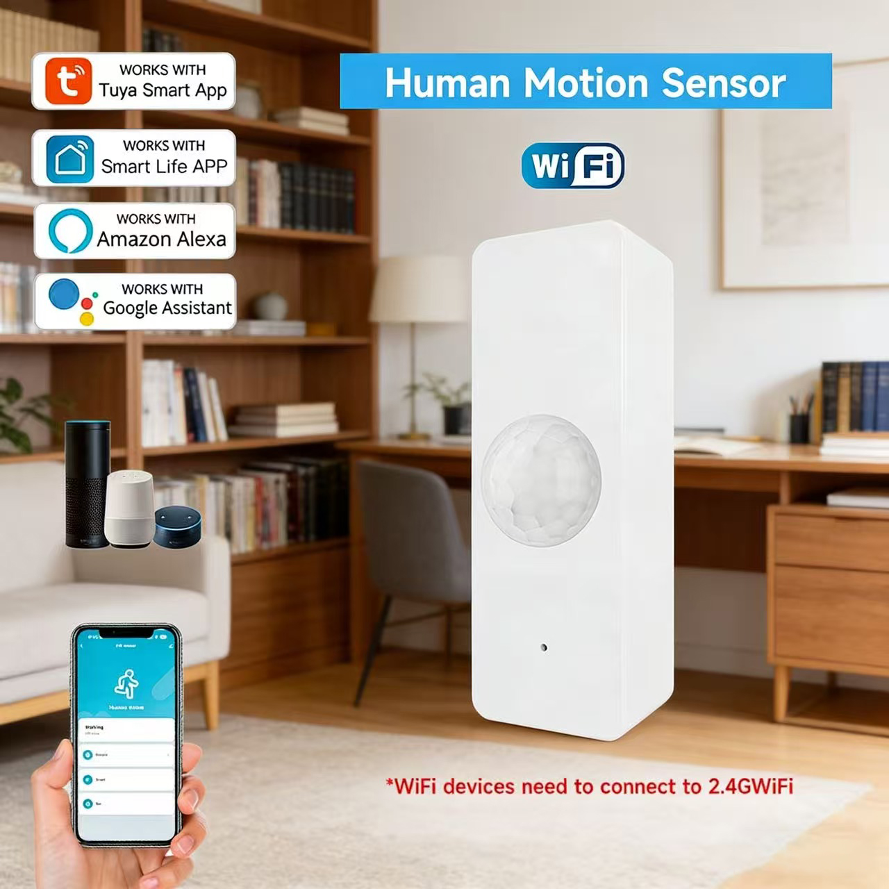 Home Security Ultimate - WiFi Smart PIR Motion Sensor Tuya