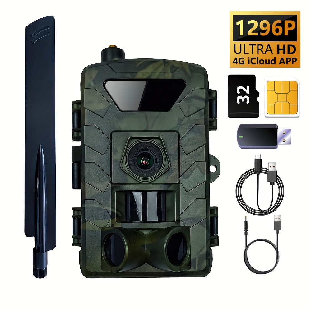 Home Security Of America - Lantoocam Cellular Hunting Camera, 4G LTE