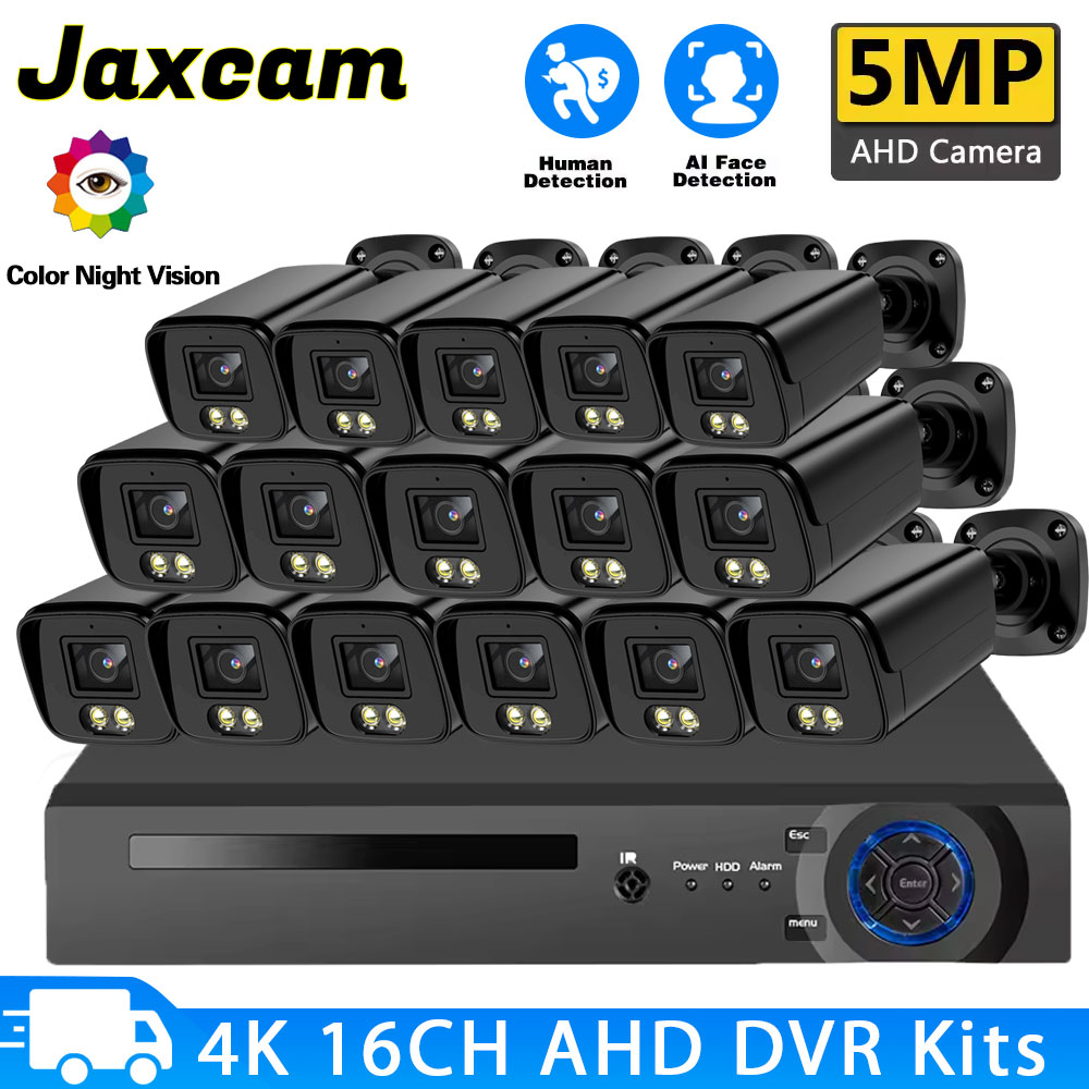Home Security And Cameras - 5MP 16PCS AHD Security Camera System
