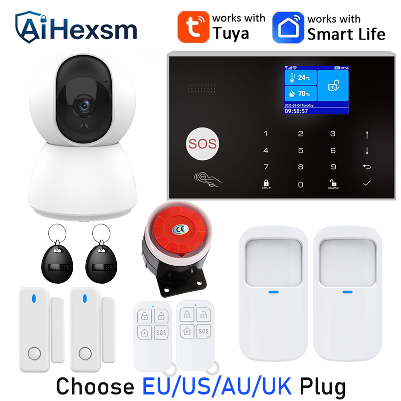 Home Zone Security App - WIFI Camera GSM Alarm System Support