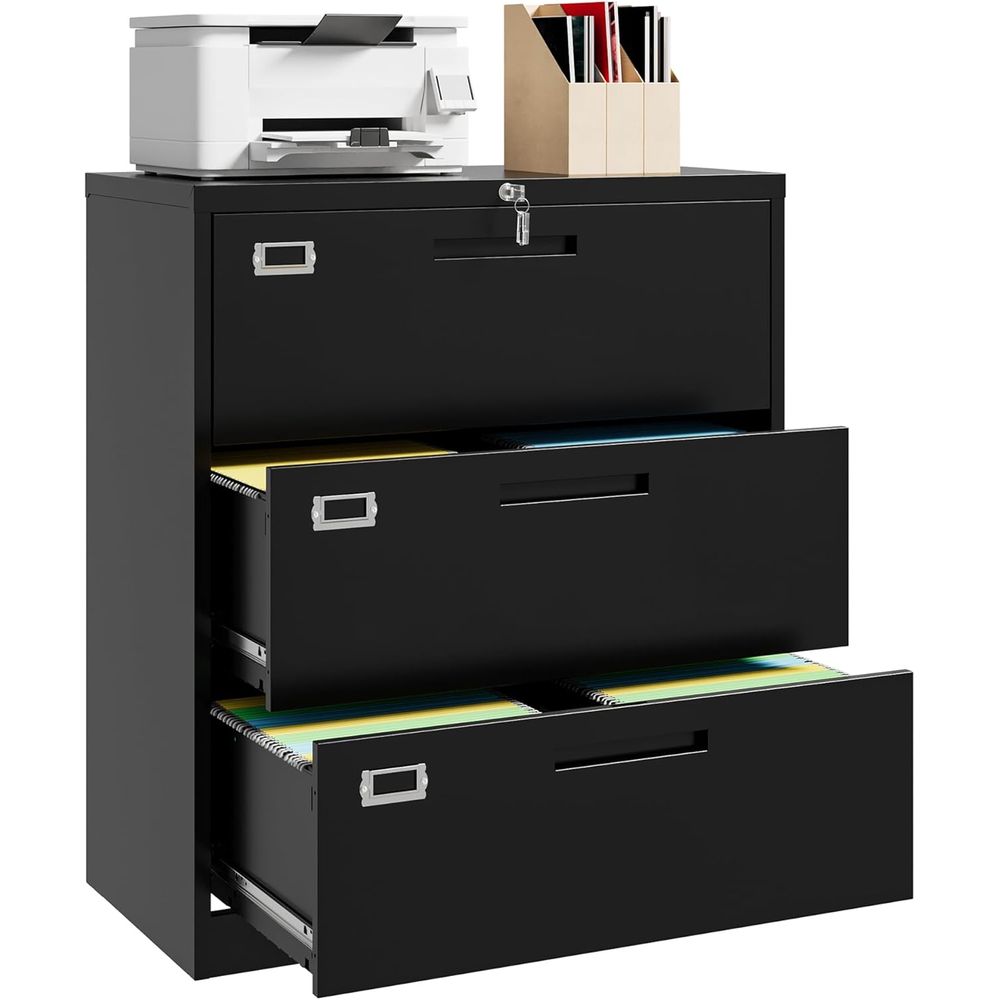 Home Security Letters - Secure Steel Lateral File Cabinet for