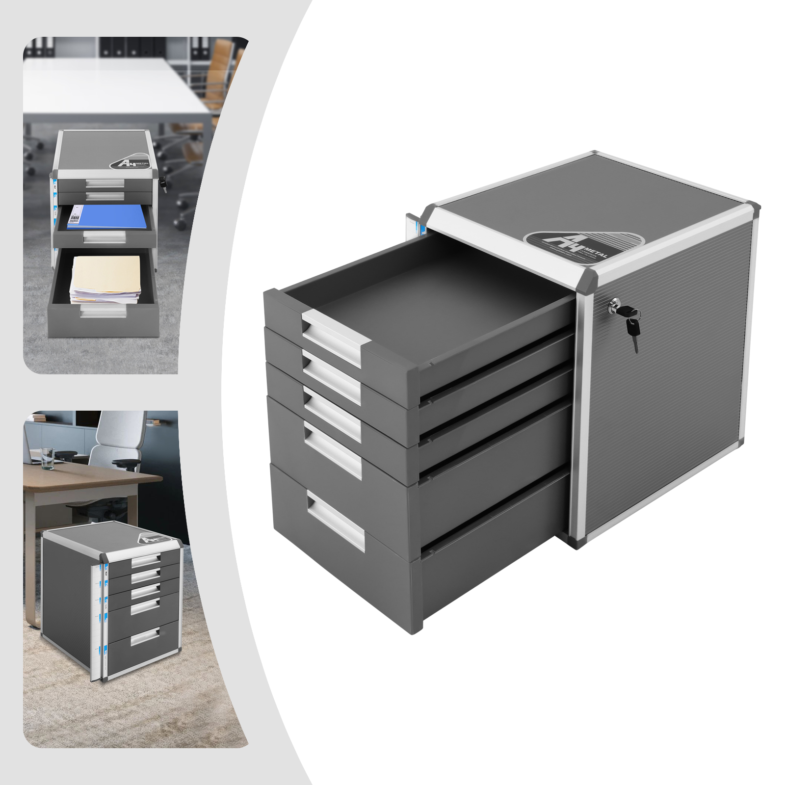 Home Security Letters - Lockable Document Storage Box With 5