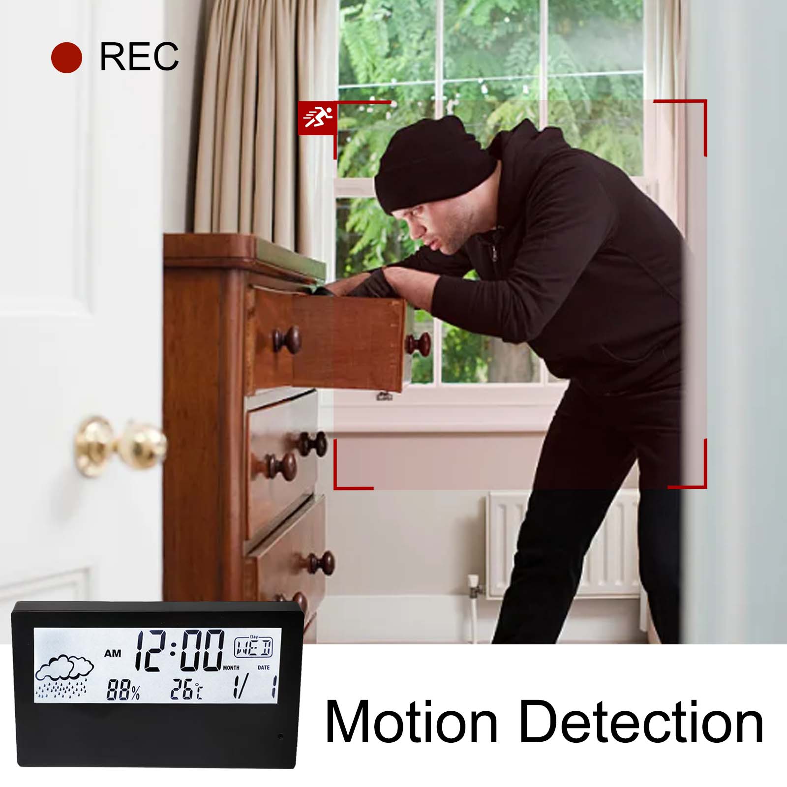 4K HD Wireless Alarm Clock Cam – обзор и цена Hidden Camera Clock