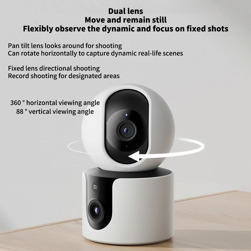 Xiaomi C300 Smart Camera Dual  – обзор и цена Mi Home Security Xiaomi