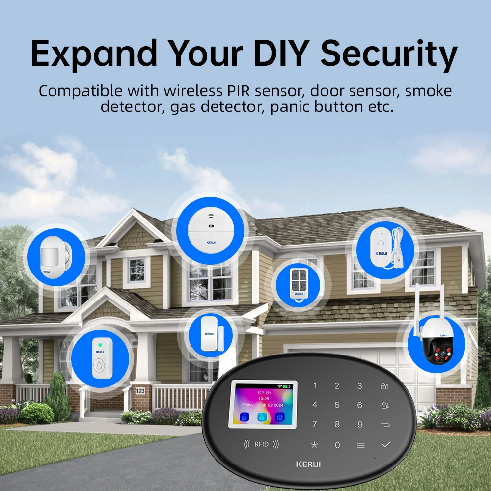KERUI WiFi + 4G/2G Home Securi – обзор и цена Home Zone Security App