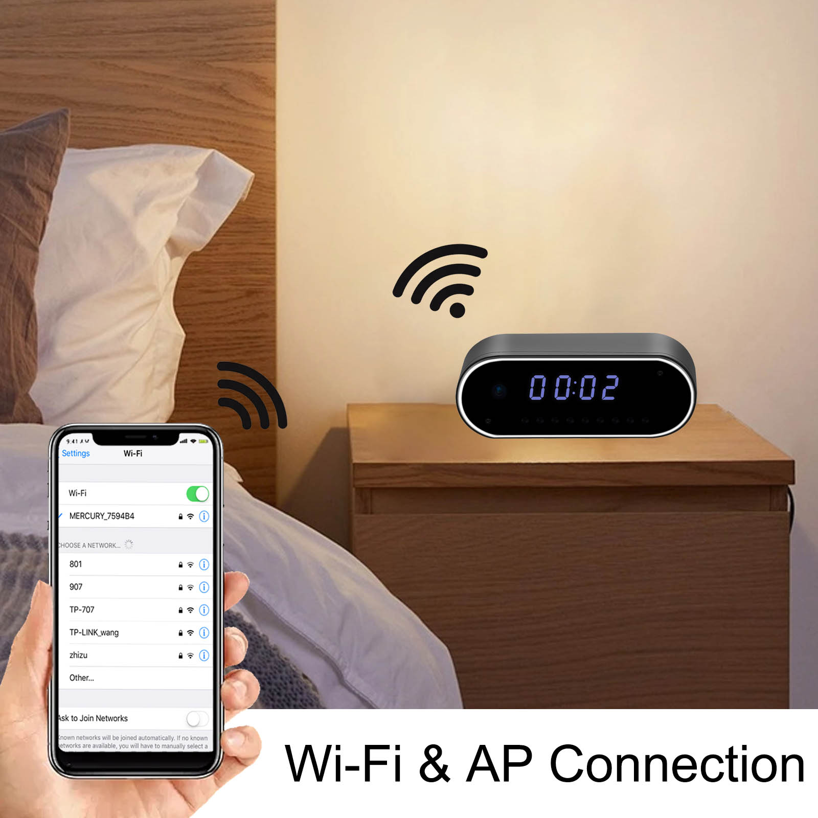 Wireless Digital Clock Camera, – обзор и цена Hidden Camera Clock