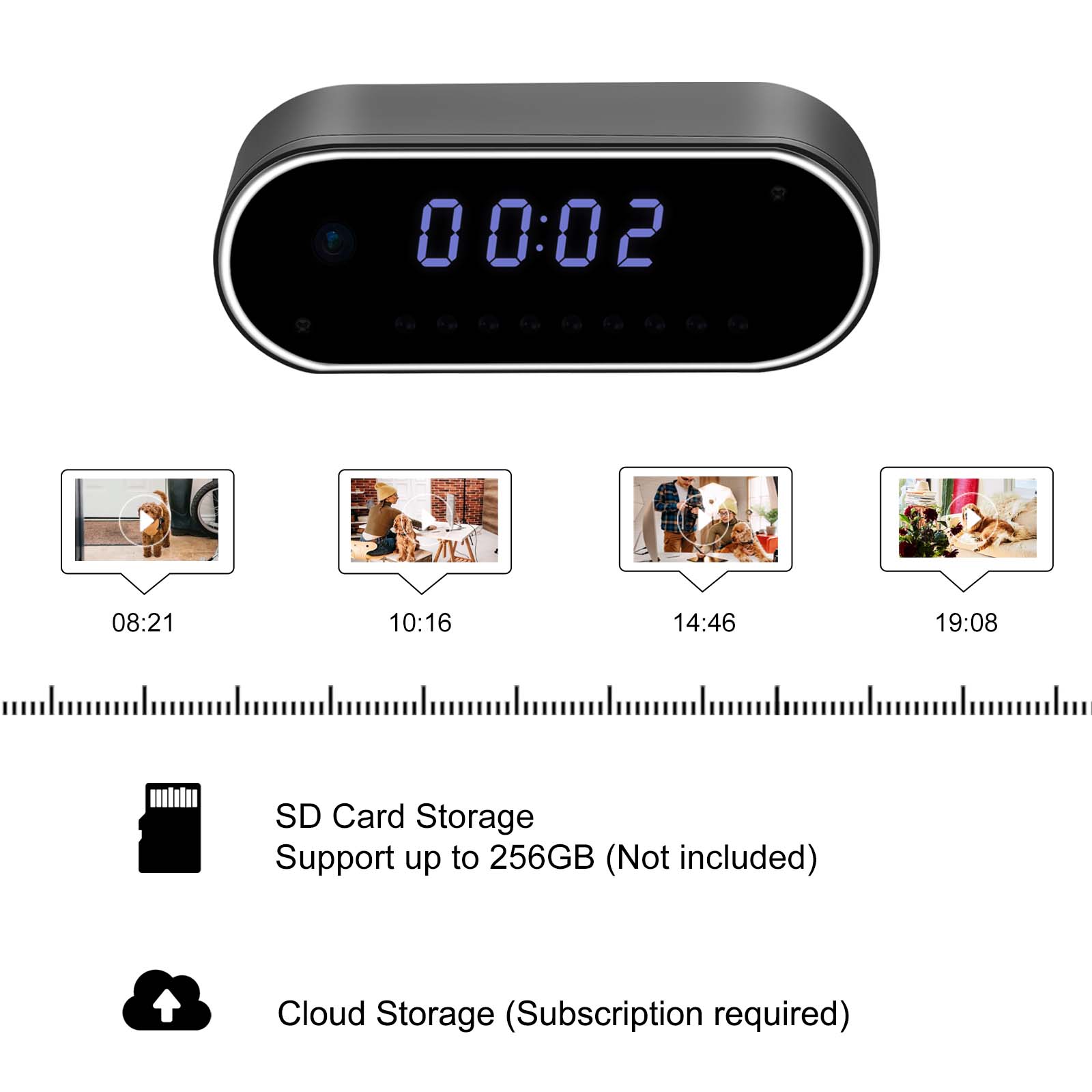 Wireless Digital Clock Camera, – обзор и цена Hidden Camera Clock