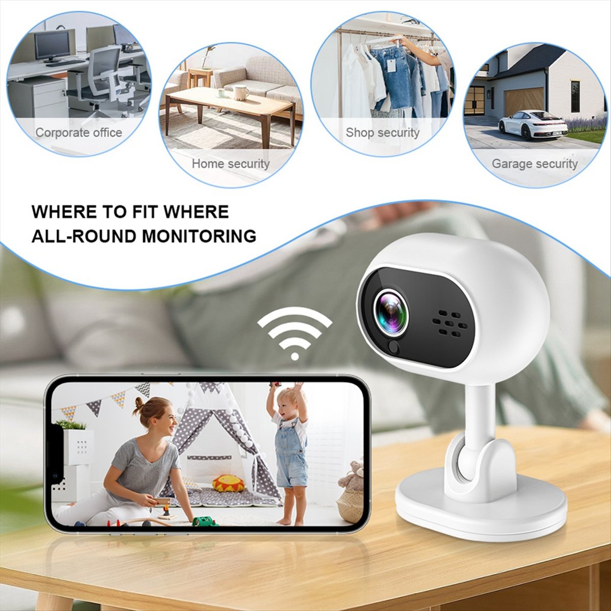 A4 1080P Smart Mini Wifi IP Ca – обзор и цена Home Security Indoor Cameras