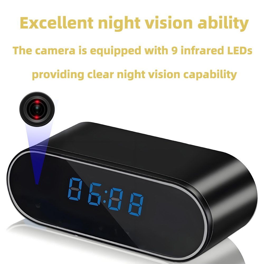 WIFI Mini Clock Camera HD 1080 – обзор и цена Hidden Camera Clock