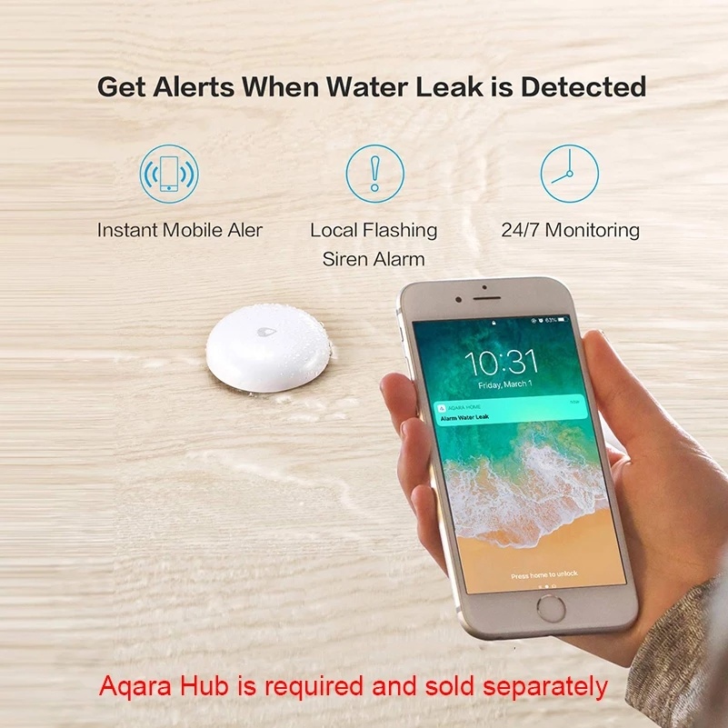 Aqara ZigBee Water Leak Sensor – обзор и цена Mi Home Security Xiaomi
