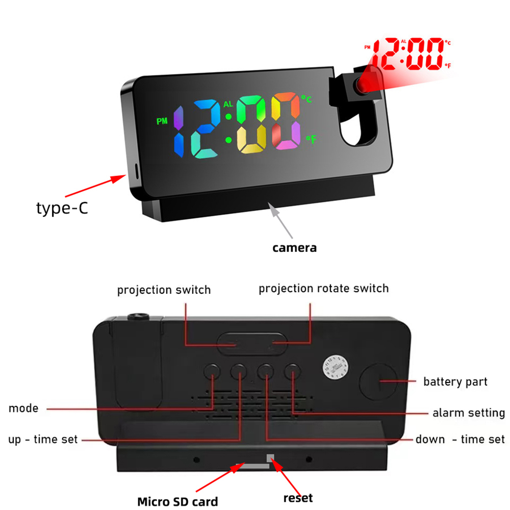 HD4K mini clock camera, suppor – обзор и цена Hidden Camera Clock