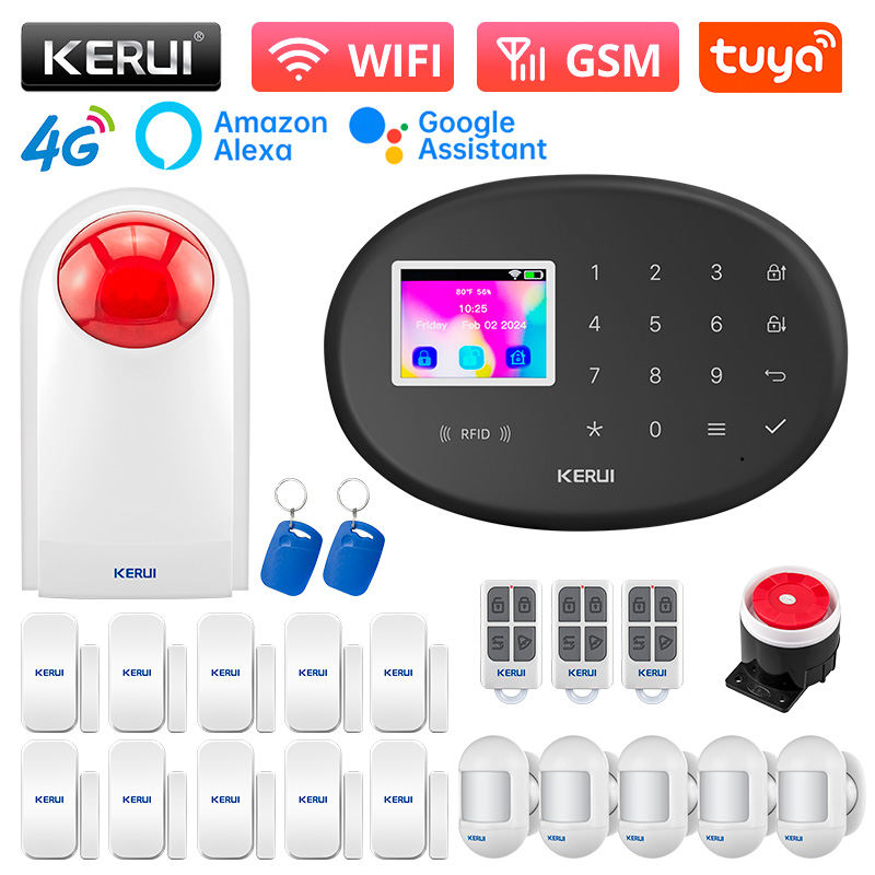KERUI Alarm Security System W2 – обзор и цена Home Zone Security App