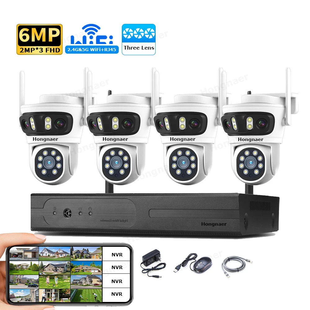 2026 Hongnaer 6MP 4CH 3 Lens 2 – обзор и цена Home Security Wireless