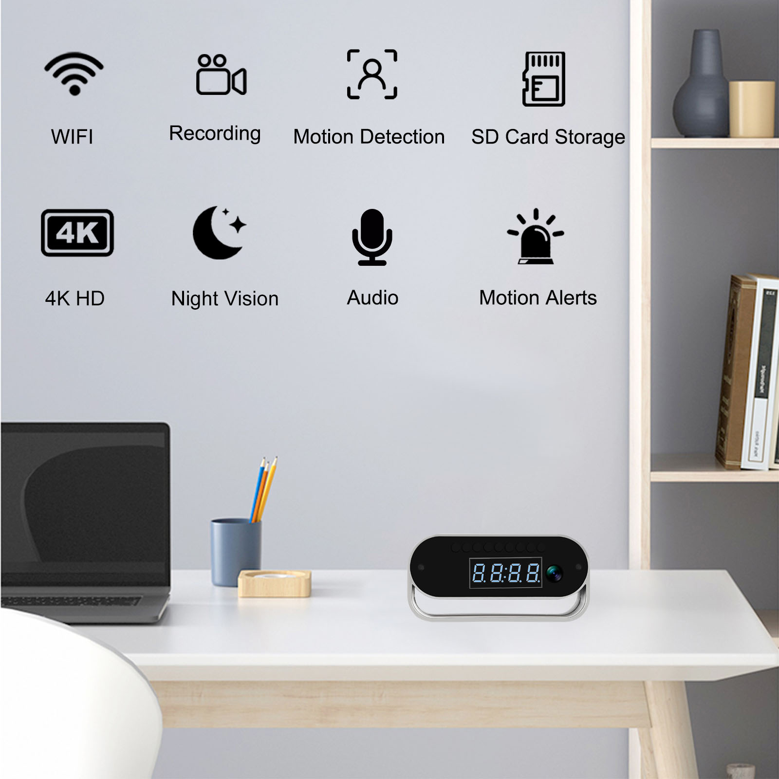 4K HD Camera Clock - Covert Su – обзор и цена Hidden Camera Clock