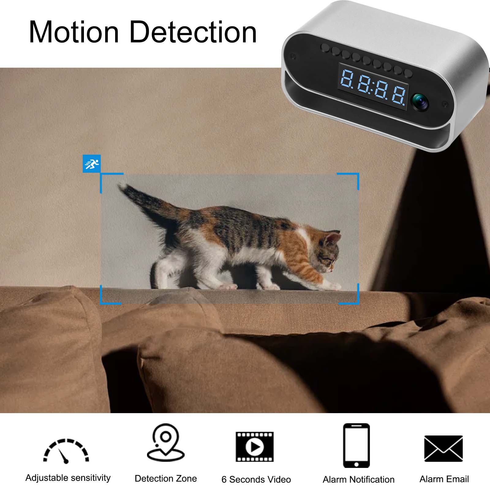 4K HD Camera Clock - Covert Su – обзор и цена Hidden Camera Clock
