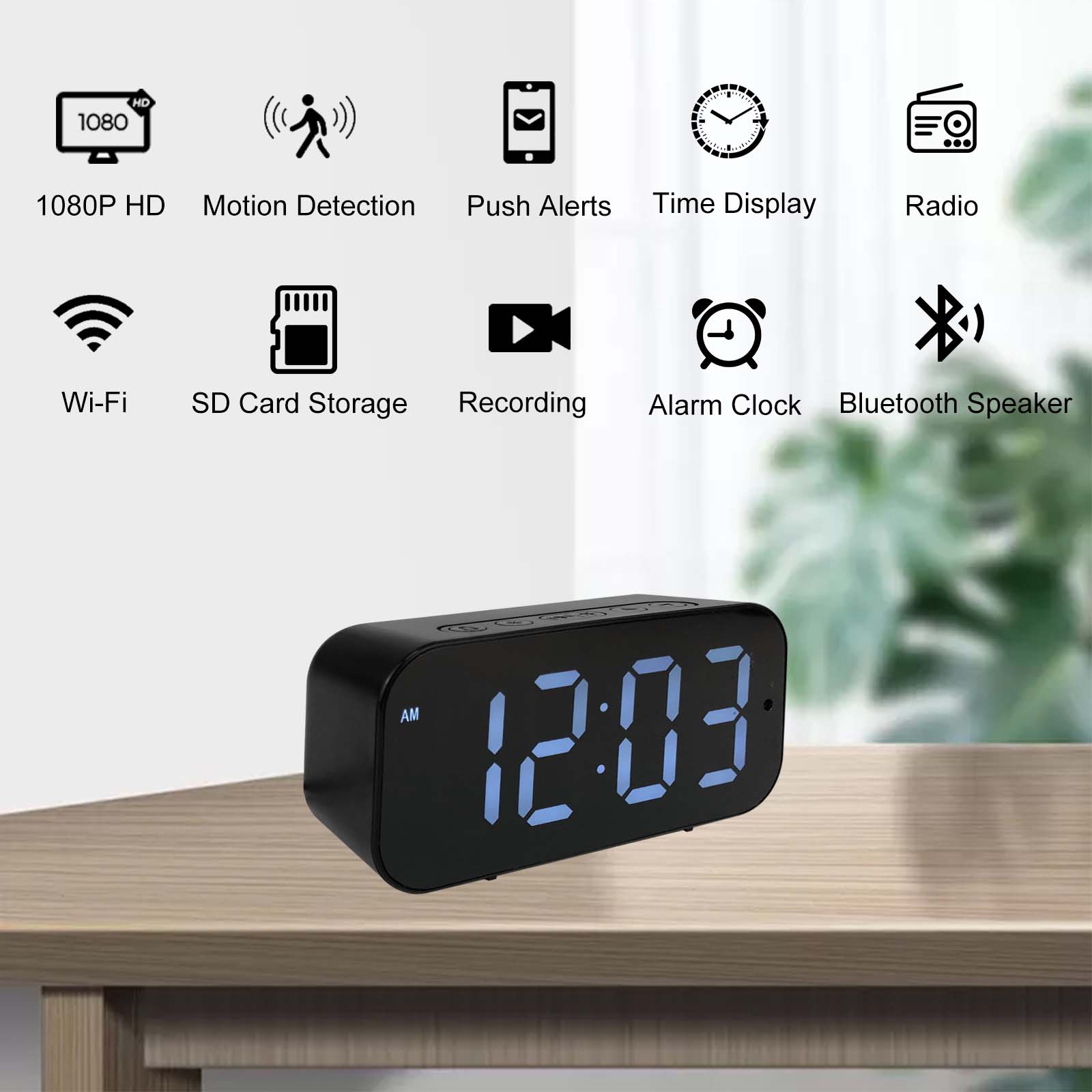 Wi-Fi Clock Camera with 1080P  – обзор и цена Hidden Camera Clock