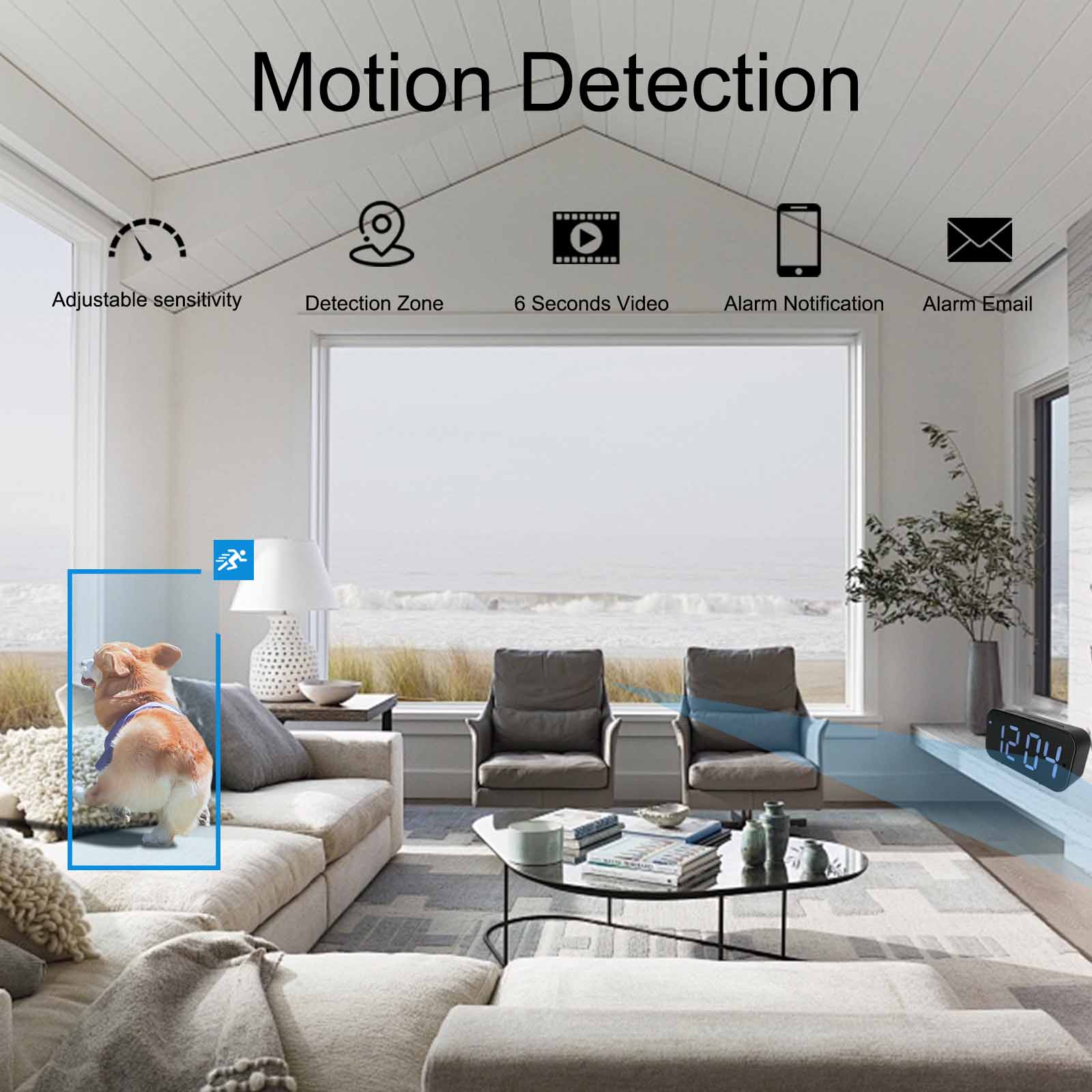 Wi-Fi Clock Camera with 1080P  – обзор и цена Hidden Camera Clock