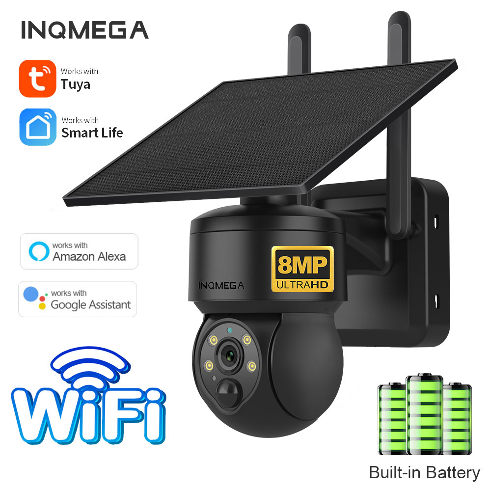INQMEGA 8MP TUYA Solar Camera  – обзор и цена Camera Solar Wireless