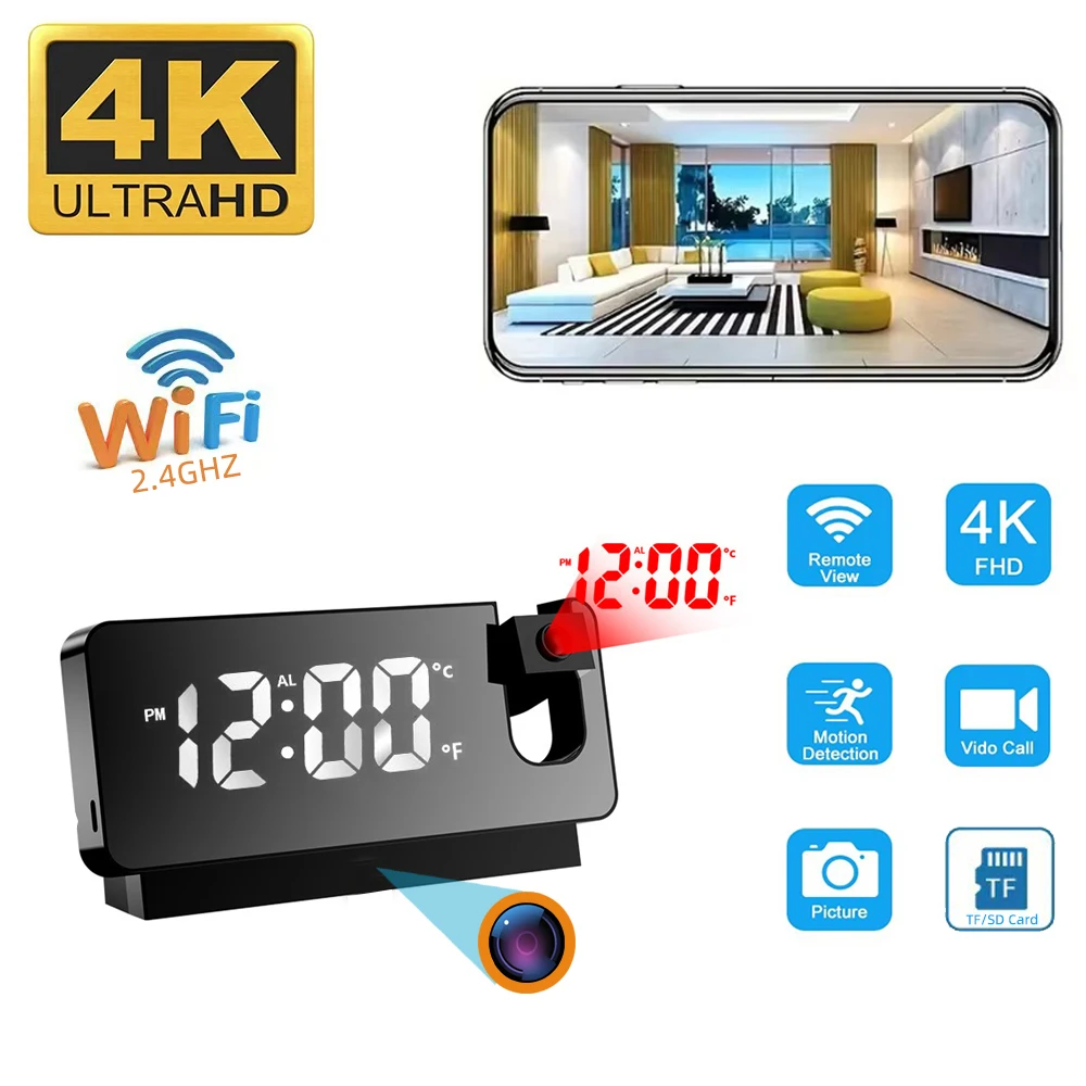 FHD 1080P Mini Miniature Proje – обзор и цена Hidden Camera Clock