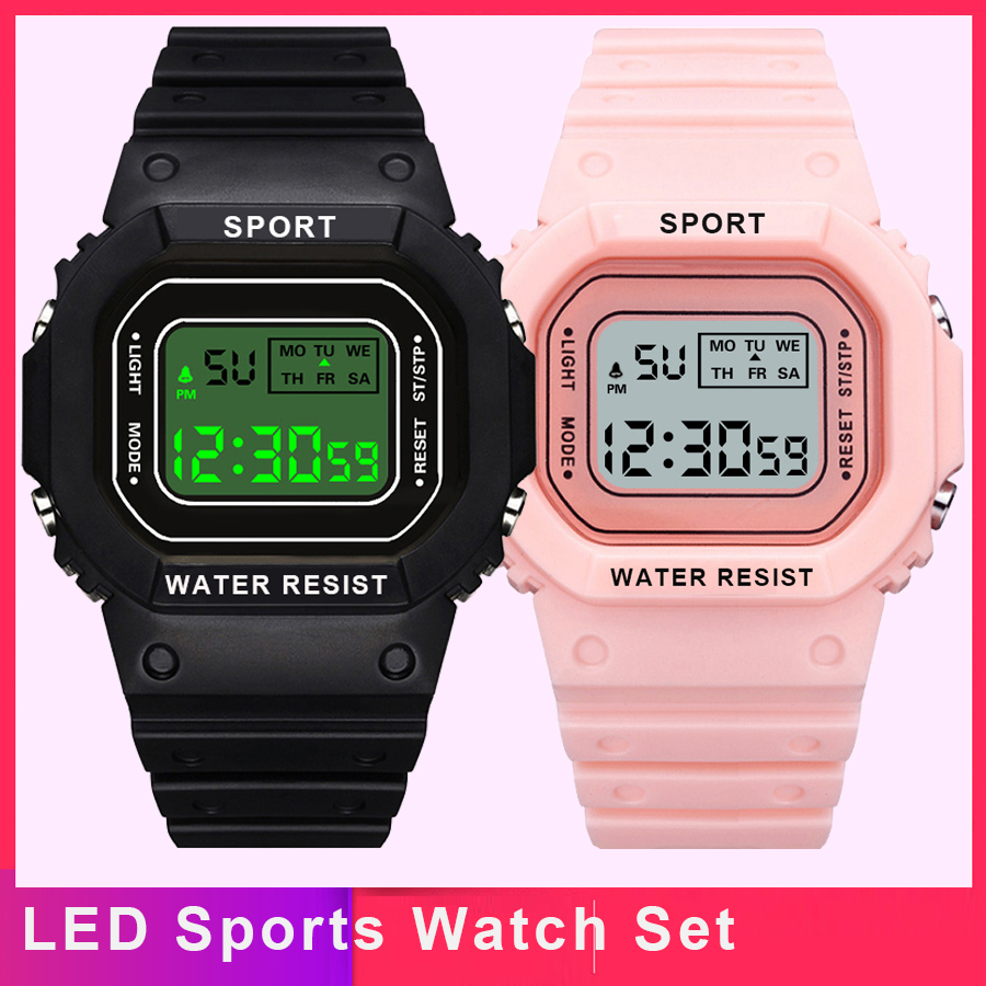 1/2pcs LED Sports Watch Set fo – обзор и цена Home Security Electronics