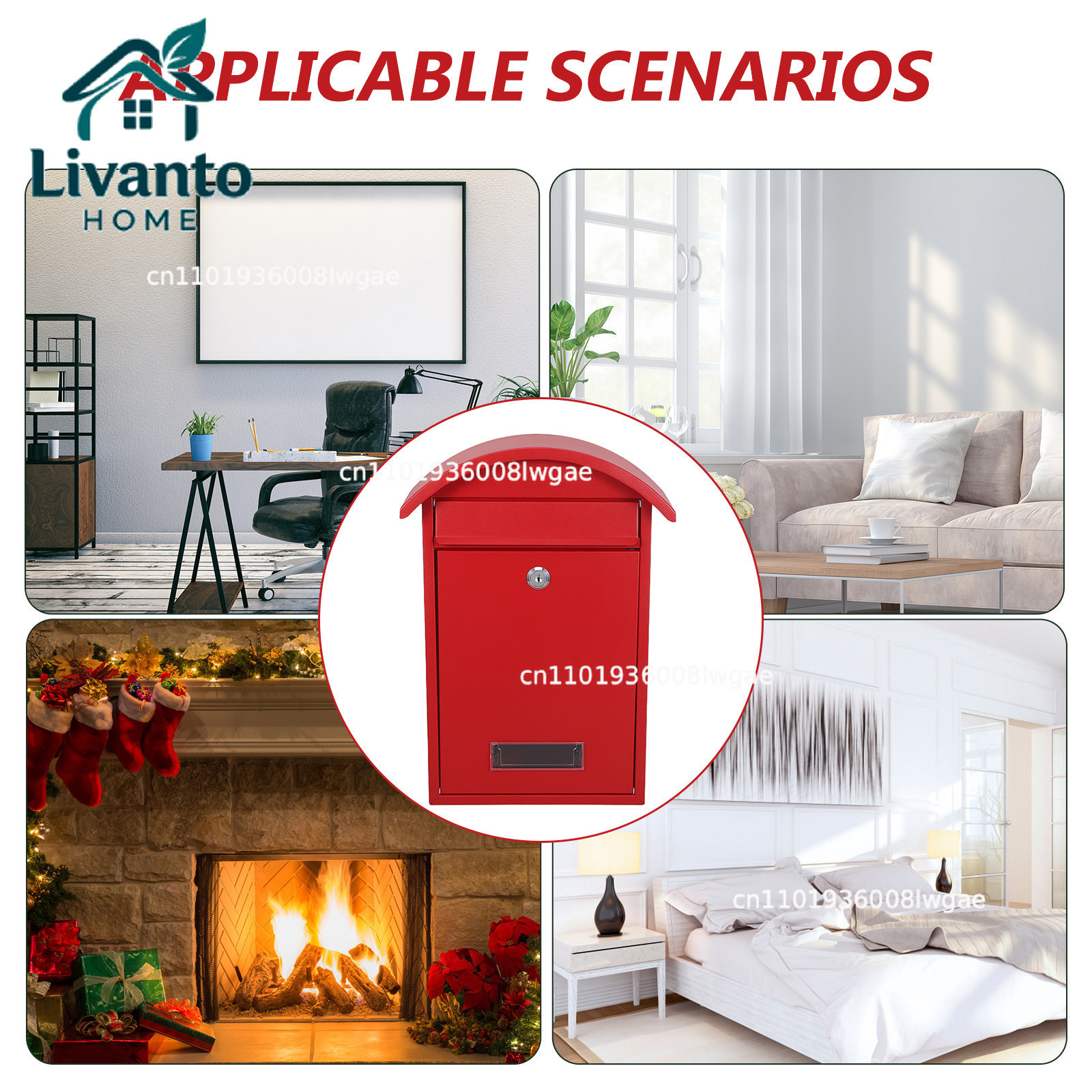 Wall Mailbox Lockable Red 14 X – обзор и цена Home Security Letters