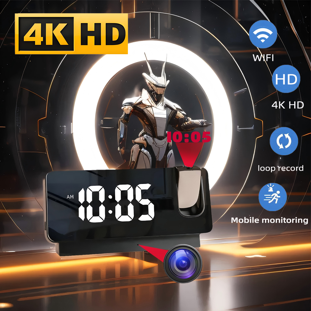 HD 4K Mini Projection Clock Ca – обзор и цена Hidden Camera Clock