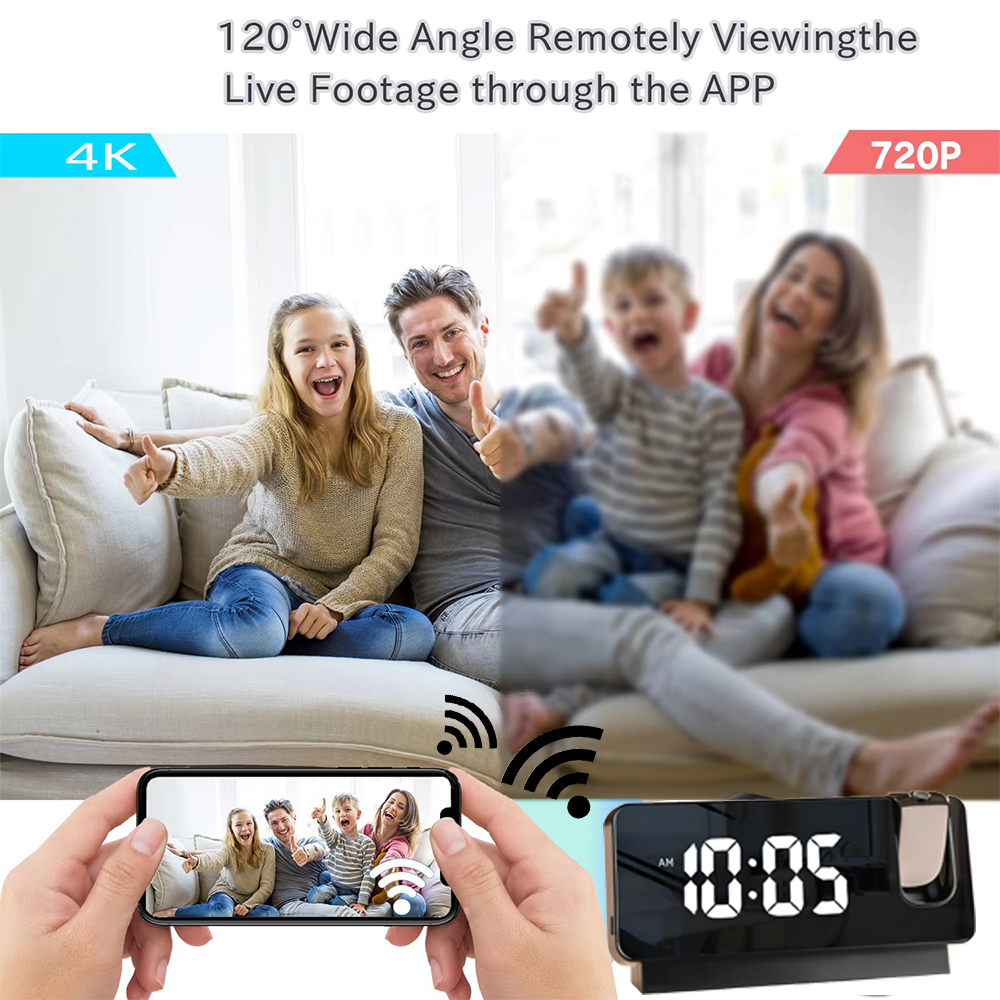 HD 4K Mini Projection Clock Ca – обзор и цена Hidden Camera Clock
