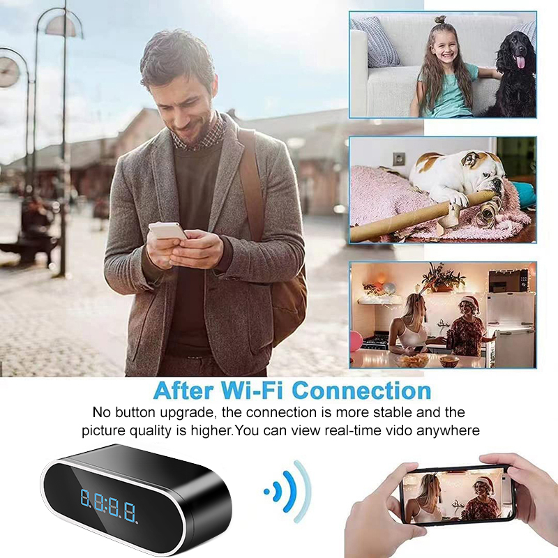 Wifi Mini Clock Camera Remote  – обзор и цена Hidden Camera Clock
