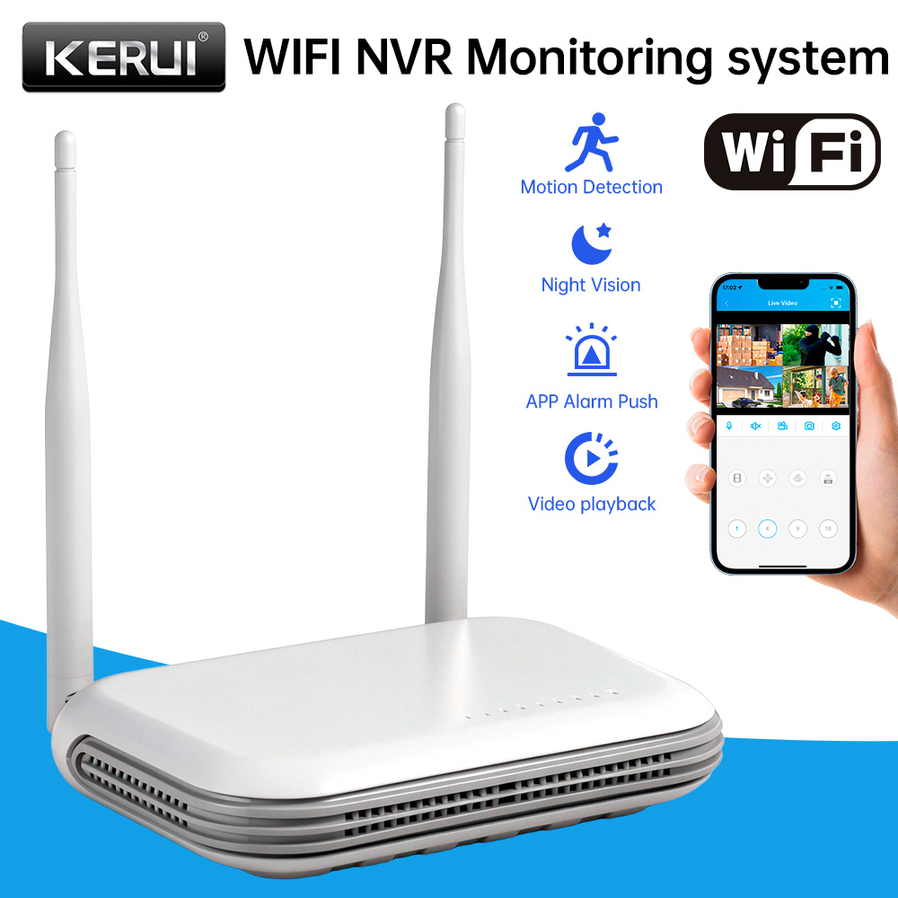 KERUI Mini Network WIFI 8CH NV – обзор и цена Home Security Indoor Cameras