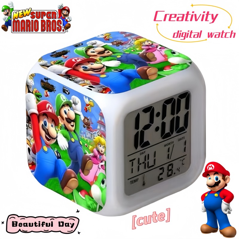 Super Mario Alarm Clock Cute C – обзор и цена Home Security Electronics