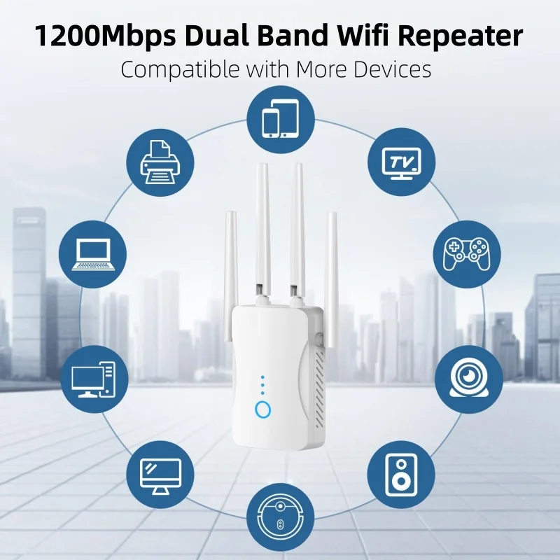 1200Mbps Dual Band WiFi Repeat – обзор и цена Home Security Wireless