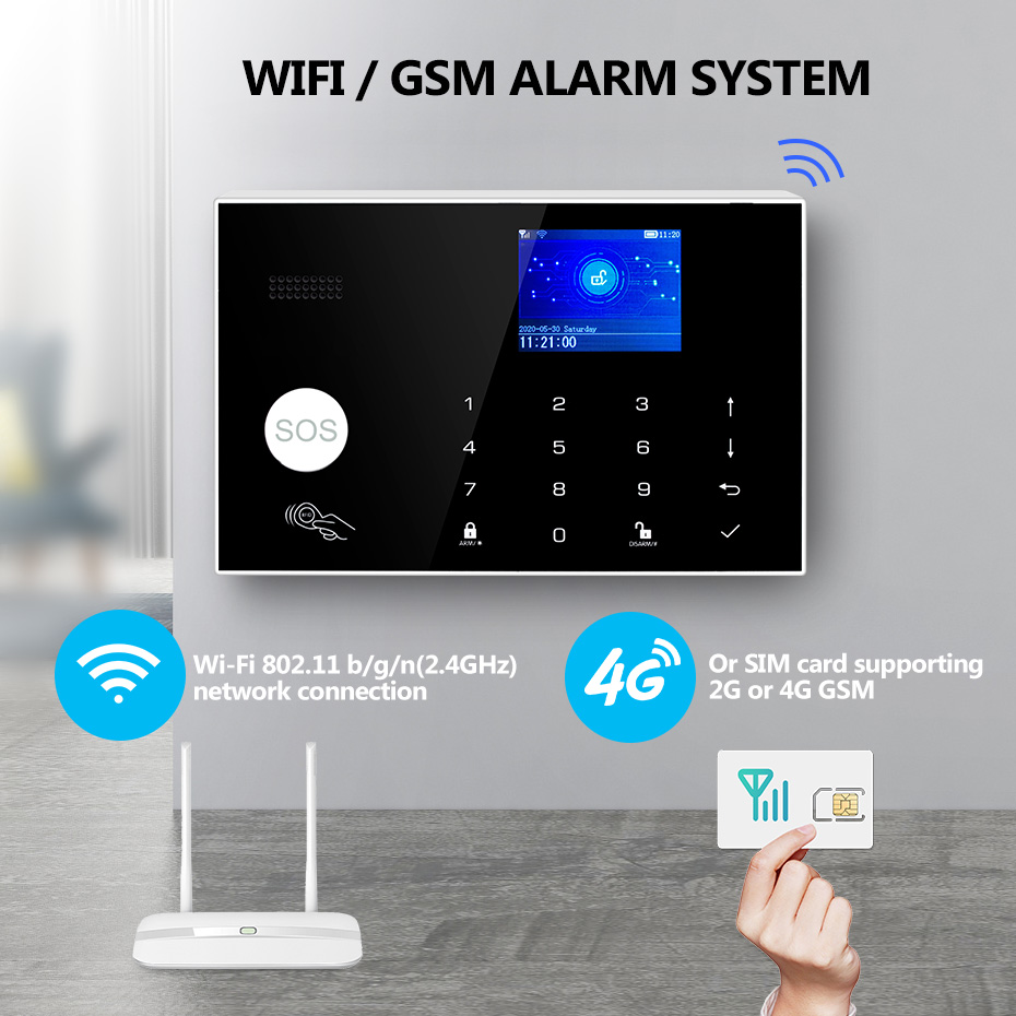 KERUI 4G/WiFi Home Alarm Syste – обзор и цена Home Zone Security App