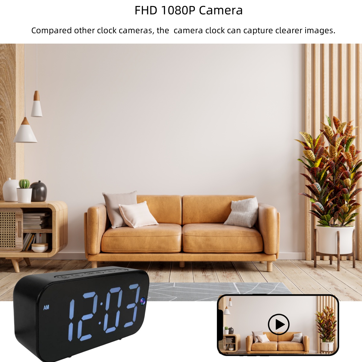 1080P HD WIFI Alarm Clock Came – обзор и цена Hidden Camera Clock