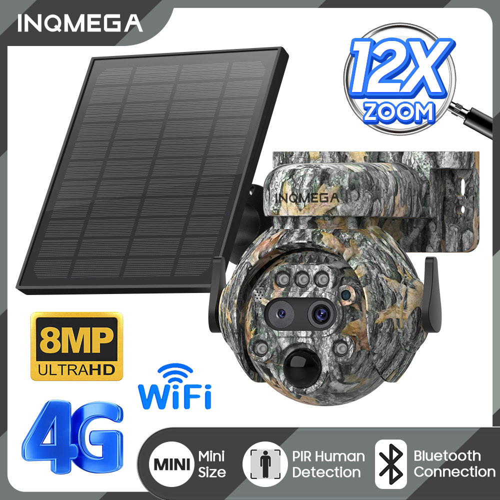 INQMEGA 8MP Solar Powered Came – обзор и цена Camera Solar Wireless