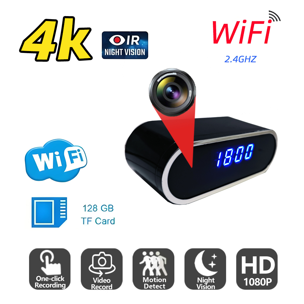1080P Mini Clock Camera Night  – обзор и цена Hidden Camera Clock